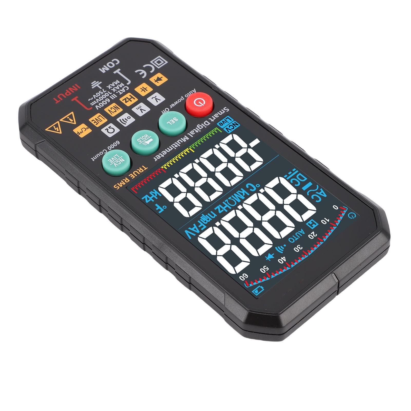 Berührungsloser AC-DC-Spannungsmesser, Voltmeter, Elektrischer Tester, Intelligentes Digitales Multimeter, Stoßfest, Geeignet für Verschiedene Szenarien in der Industrie, zu