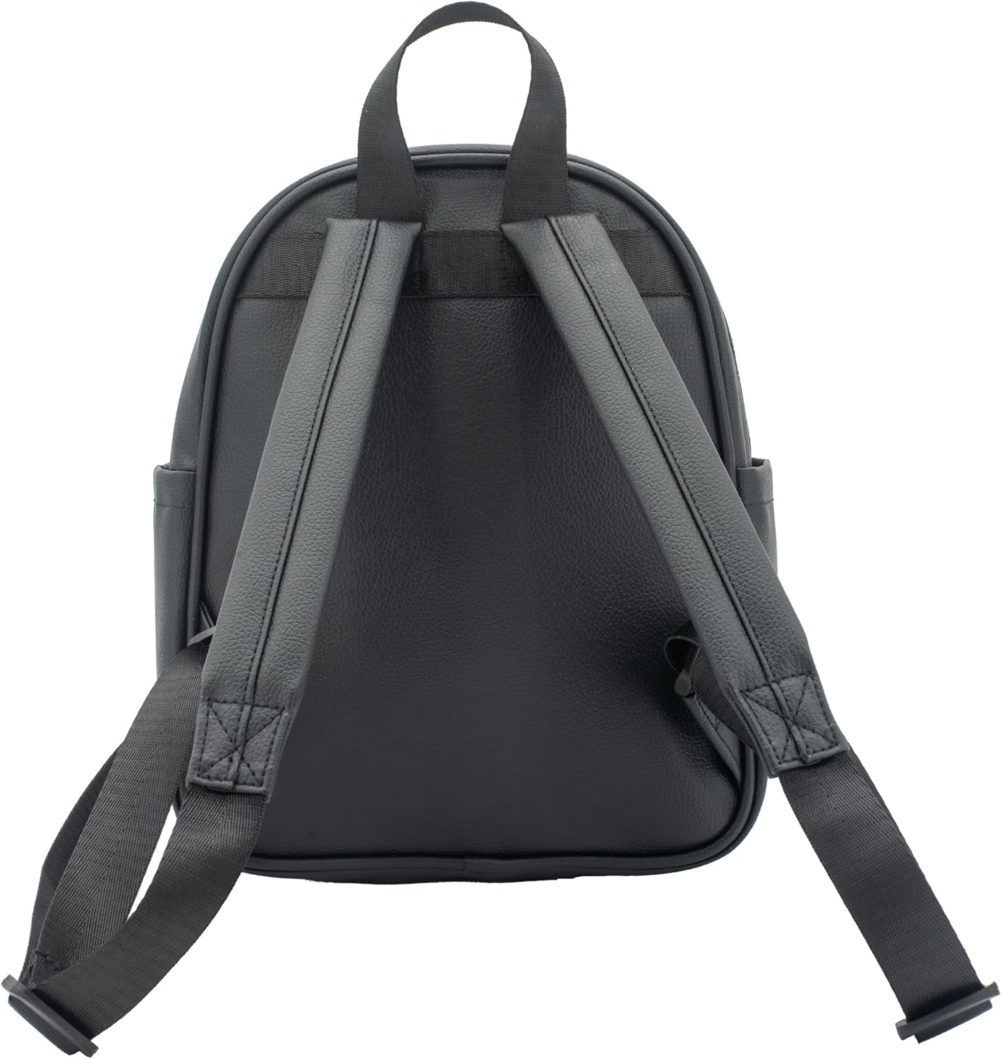 AI ACCESSORY INNOVATIONS Hello Kitty Kuromi Mini PU Backpack Purse, Kawaii Shoulder Bag with Epoxy Filled Metal Bow w/Skull Charm, 10.5 Inch, Anime Travel Bag, Faux Leather - Image 7