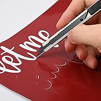 Vista 6 de Gomake Cuchillas de repuesto de cuchillo utilitario de 0.354 in, cuchillas de acero al carbono a presión de 30 grados para cuchillos de corte