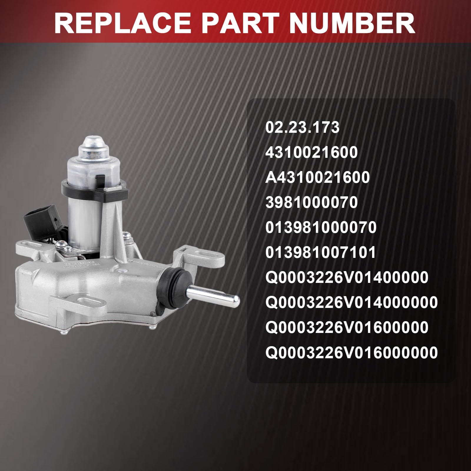 Attuatore cilindro frizione compatibile con Cabrio 450 City-Coupe 450 Roadster 452 Fortwo 450 OE# 4310021600, A4310021600, 3981000070