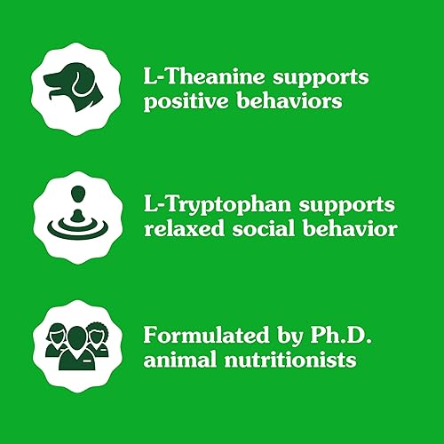 Miniatura 5 de Greenies Suplementos masticables calmantes para perros sabor a pollo, 80 unidades de suplementos calmantes masticables suaves para perros,