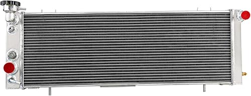 Miniatura 3 de Radiador de aluminio CU1193 para 1991-2001 Jeep Cherokee Comanche Wagoneer XJ 2.5 L4 4.0 L6 Radiador de gas 3 radiadores de núcleo de fila