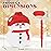 Birchio Cute Snowman Pinatas Bundle with a Blindfold and a Bat (17 x 12 x 4 Inches), Perfect for Winter Holiday boys and girls Birthday Parties, Christmas Party Decorations Games for Kids Party