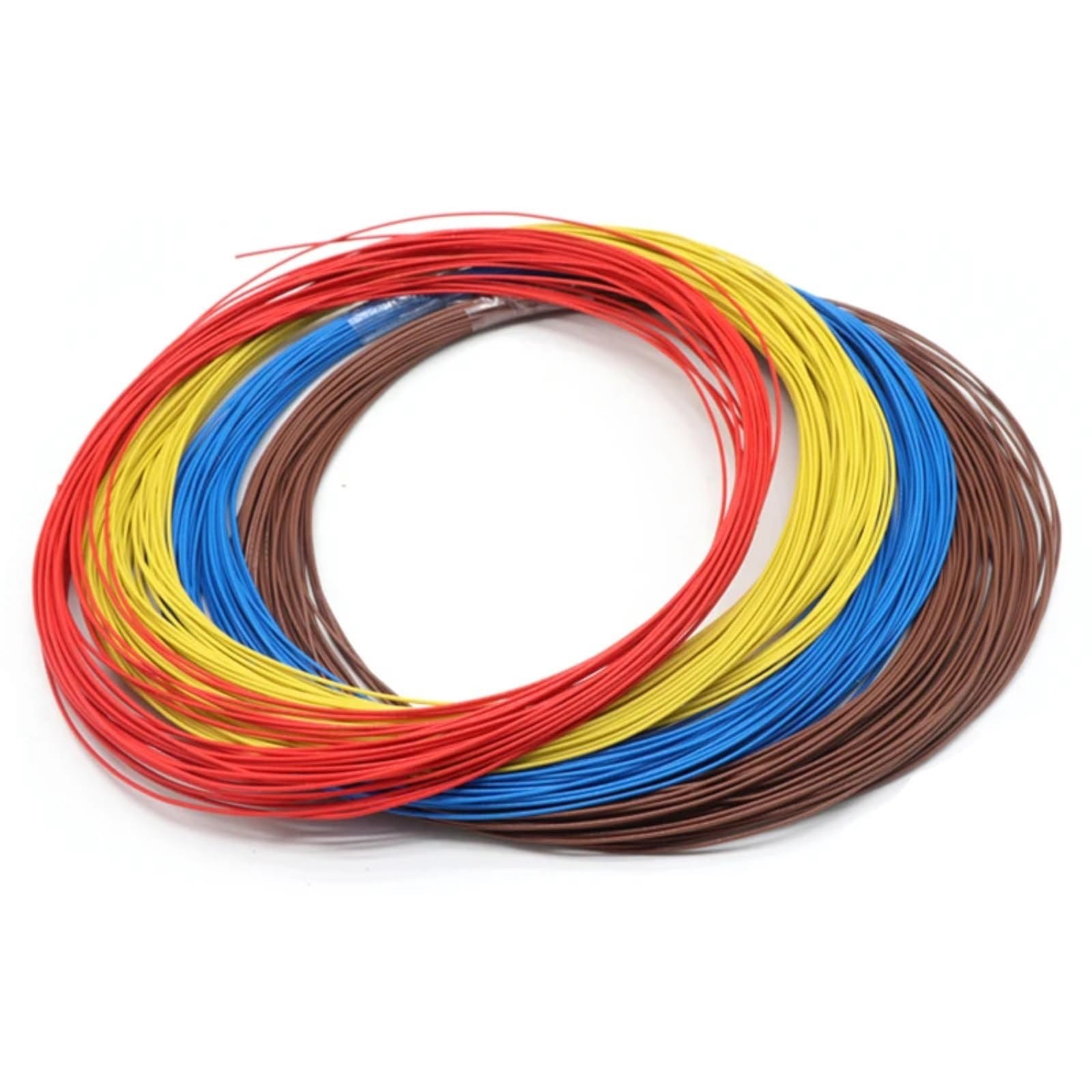 Przewód FEP 30AWG, 1/5 m, posrebrzany, wysoka czystość, OFC, elektroniczny głośnik audio HiFi, słuchawki, miedziany kabel do drukarki 3D, brązowy, 5 M_15AWG 2,0 mm SQ1,5