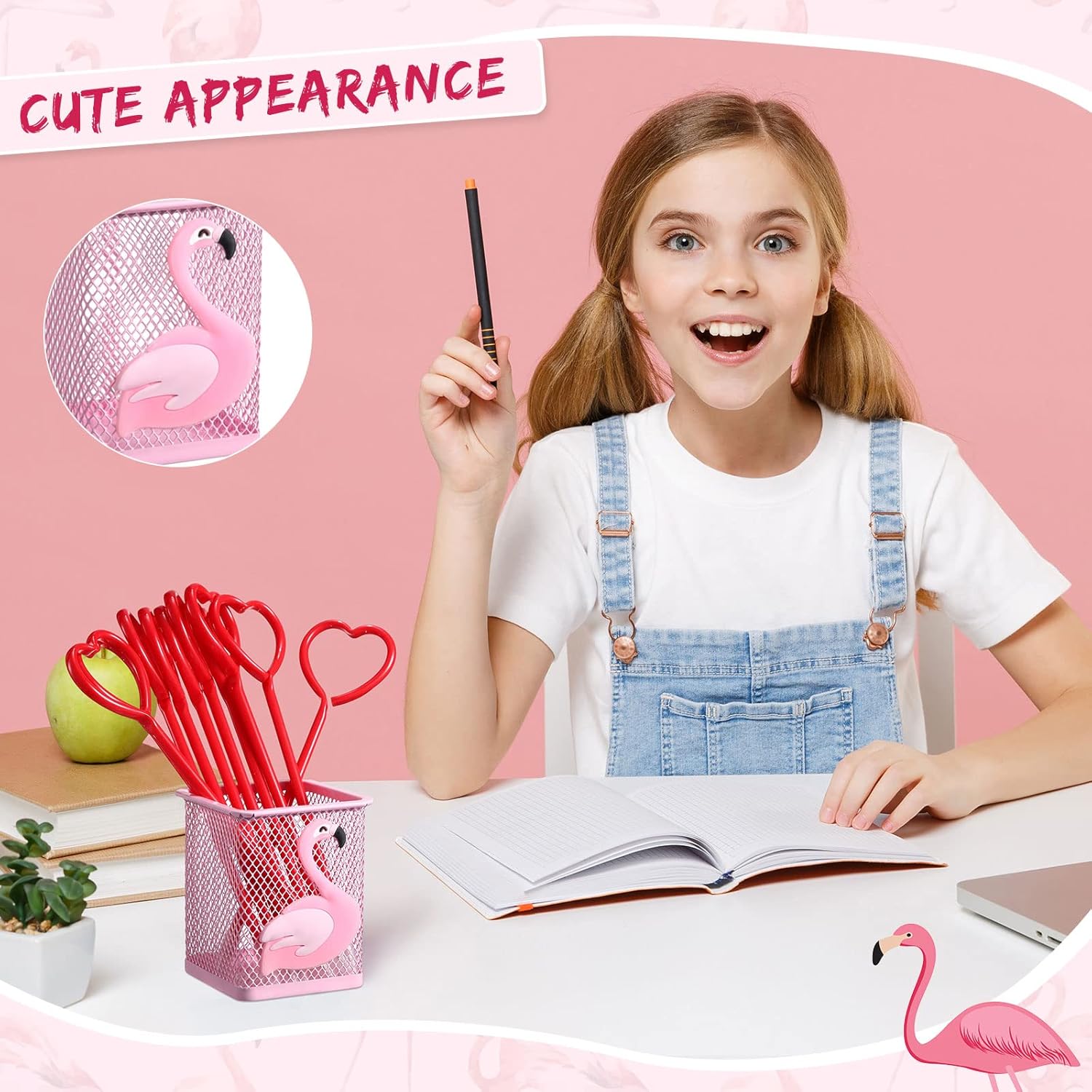 Geyee piezas de soporte para bolígrafo de flamenco de flamenco