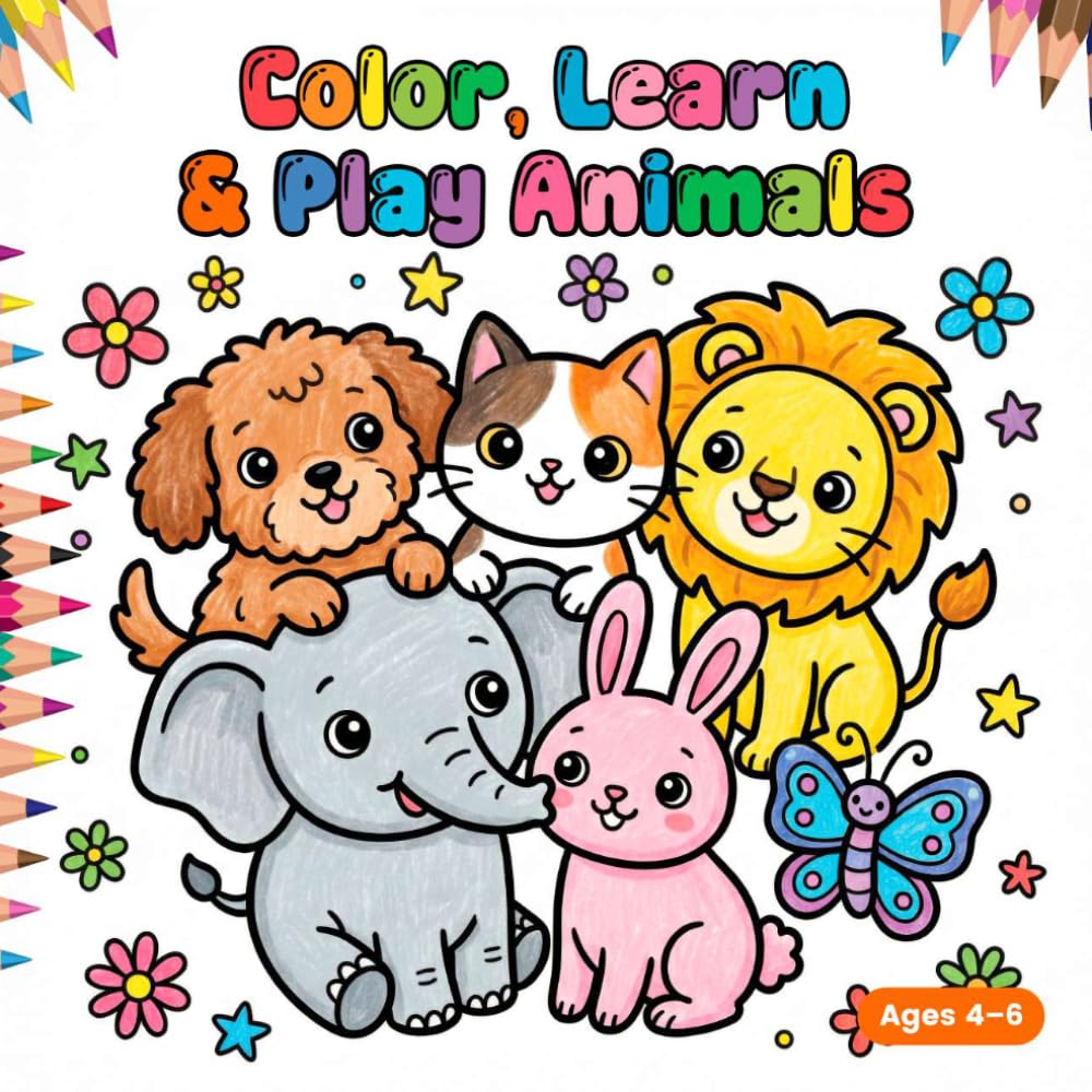 Color, Learn & Play Animals