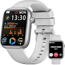 Smart Watch for Men WomenAnswer/Make Call, 1.83" Fitness Watch with Heart Rate/Blood Pressure, Pedometer, Sleep Tracker, 120+ Sport Modes, IP68 Waterproof Activity&Fitness Tracker for Android iPhone