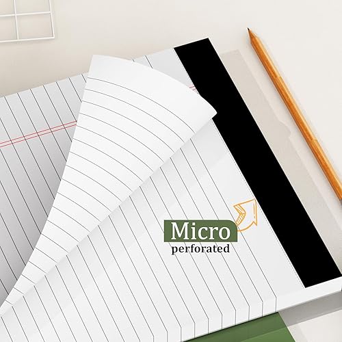 Miniatura 5 de AILZFEI Paquete de 2 blocs de notas legales de 8.5 x 11.75 pulgadas, 50 hojas por bloc, blocs de papel