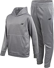 New Balance Boys Sweatsuit Set - 2 Piece Tech Fleece Hoodie Sweatshirt and Jogger Sweatpants Tracksuit Set for Boys (2T-16)