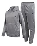 Boys Sweatsuit Set - 2 Piece Tech Fleece Hoodie Sweatshirt and Jogger Sweatpants Tracksuit Set for Boys (2T-16)