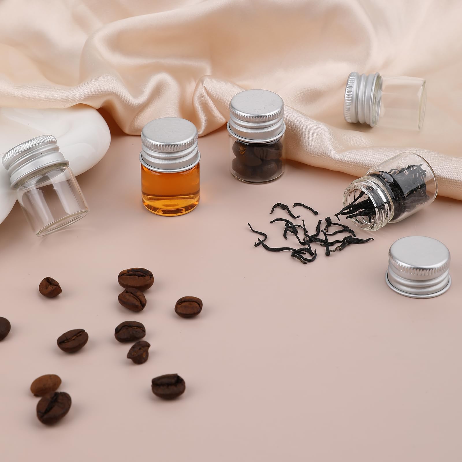 24 Stück Leere Glasflaschen 5 Ml – Mit Schraubdeckel, Transparent, Für DIY, Kosmetik & Proben