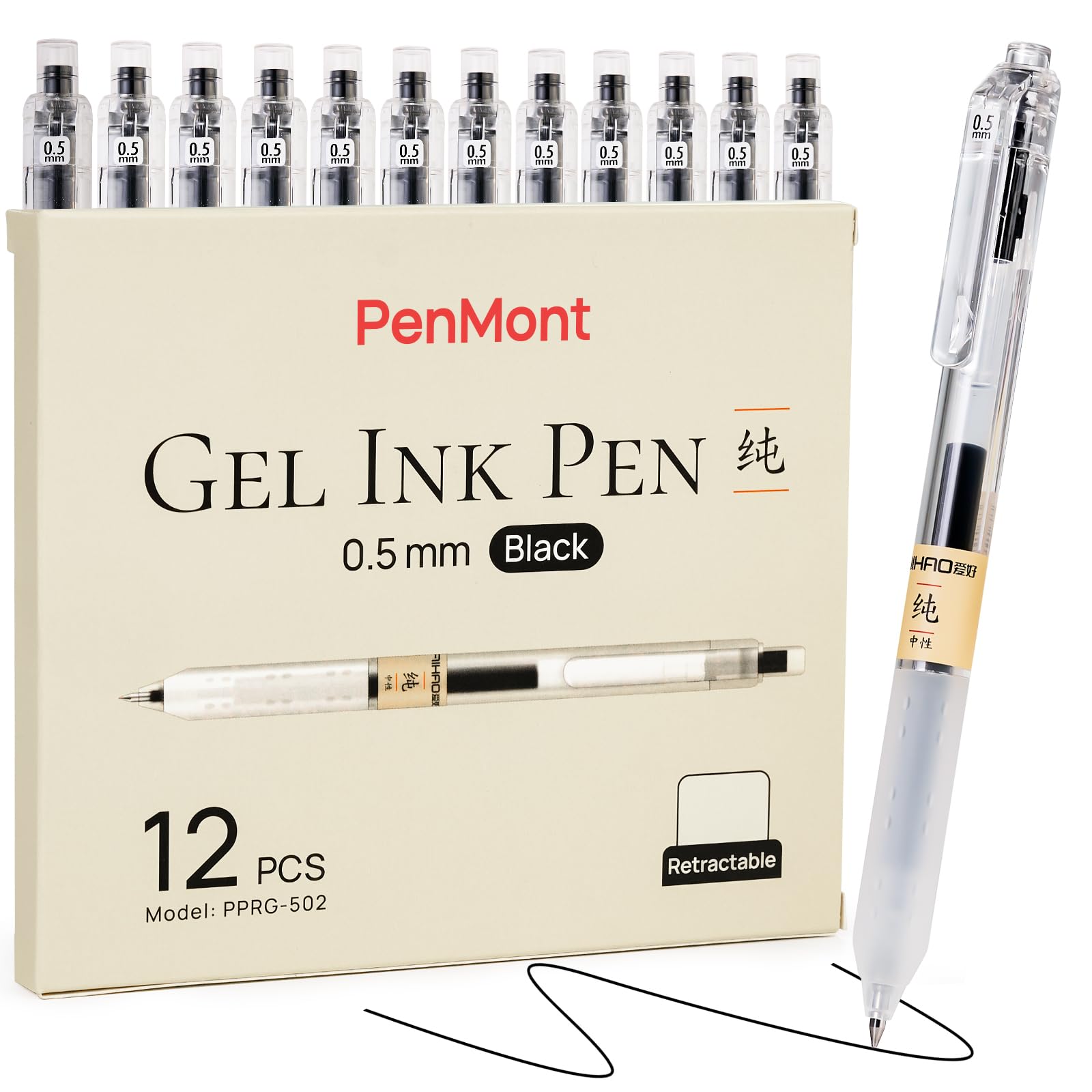 Amazon.com: PenMont Retractable Gel Rollerball Pens, Japanese