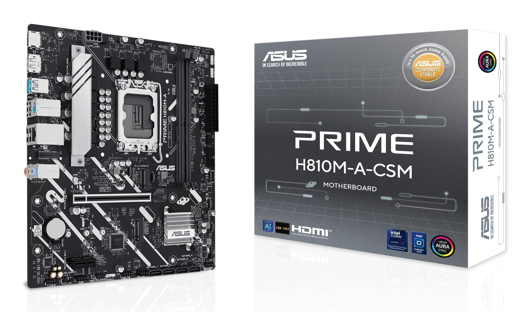 Amazon.com: ASUS PRIME H810M-A-CSM, Intel mATX Motherboard, 6+1+1+