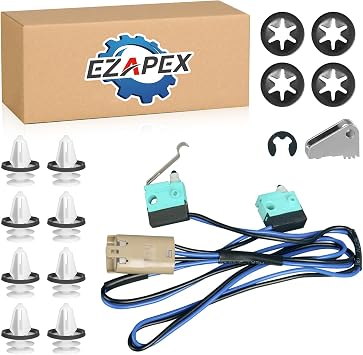 1042845-00-A 1042845-00-B 1016009-00-C Upgraded Door Handle Repair Kit Compatible with Tesla Model S 2012-2017 with Micro Switch Harness Handle Paddle Door Panel Clips