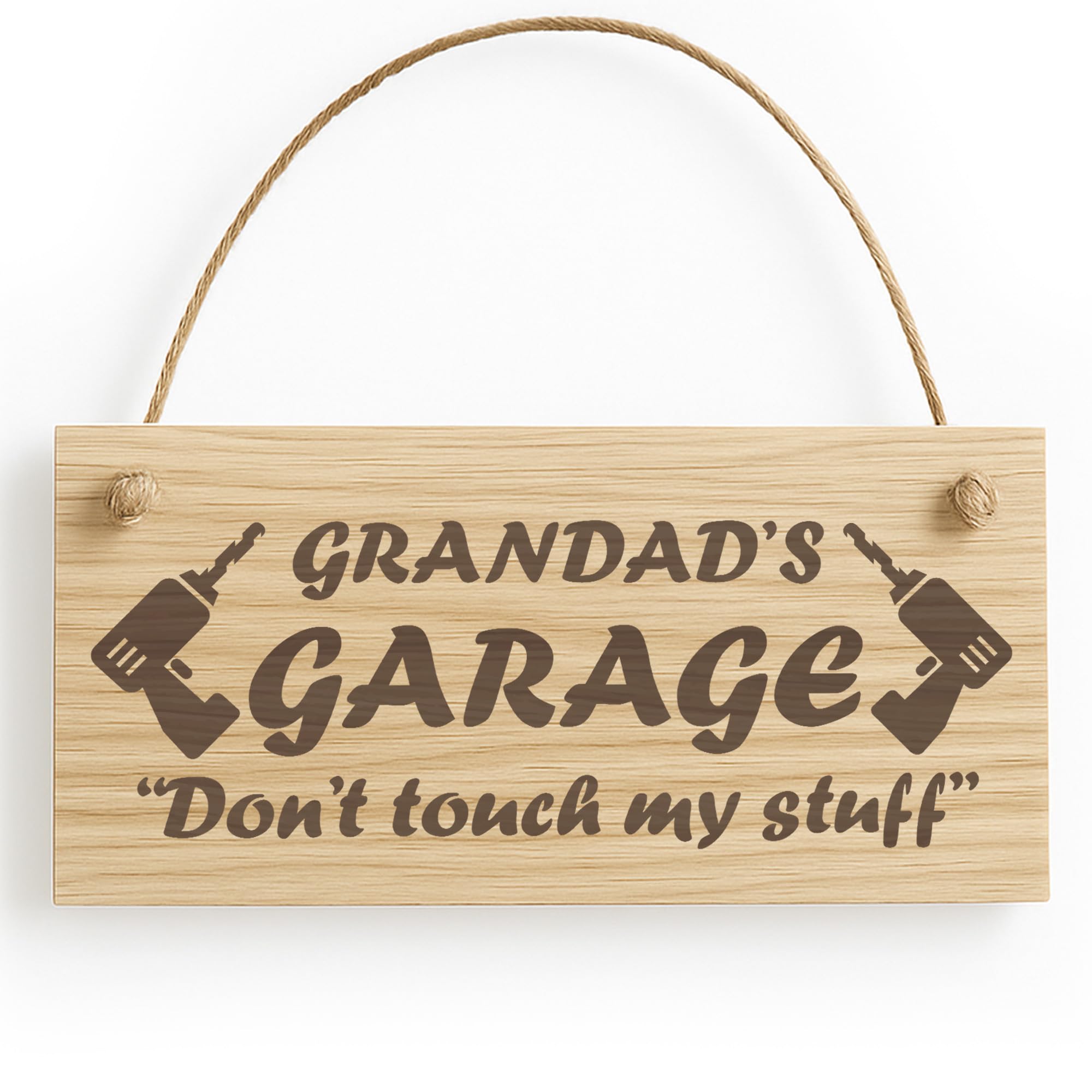 Red Ocean Grandads Garage Sign Hanging Plaque Funny Gift For Grandad Birthday Fathers Day Grandad Gift From Grandchildren