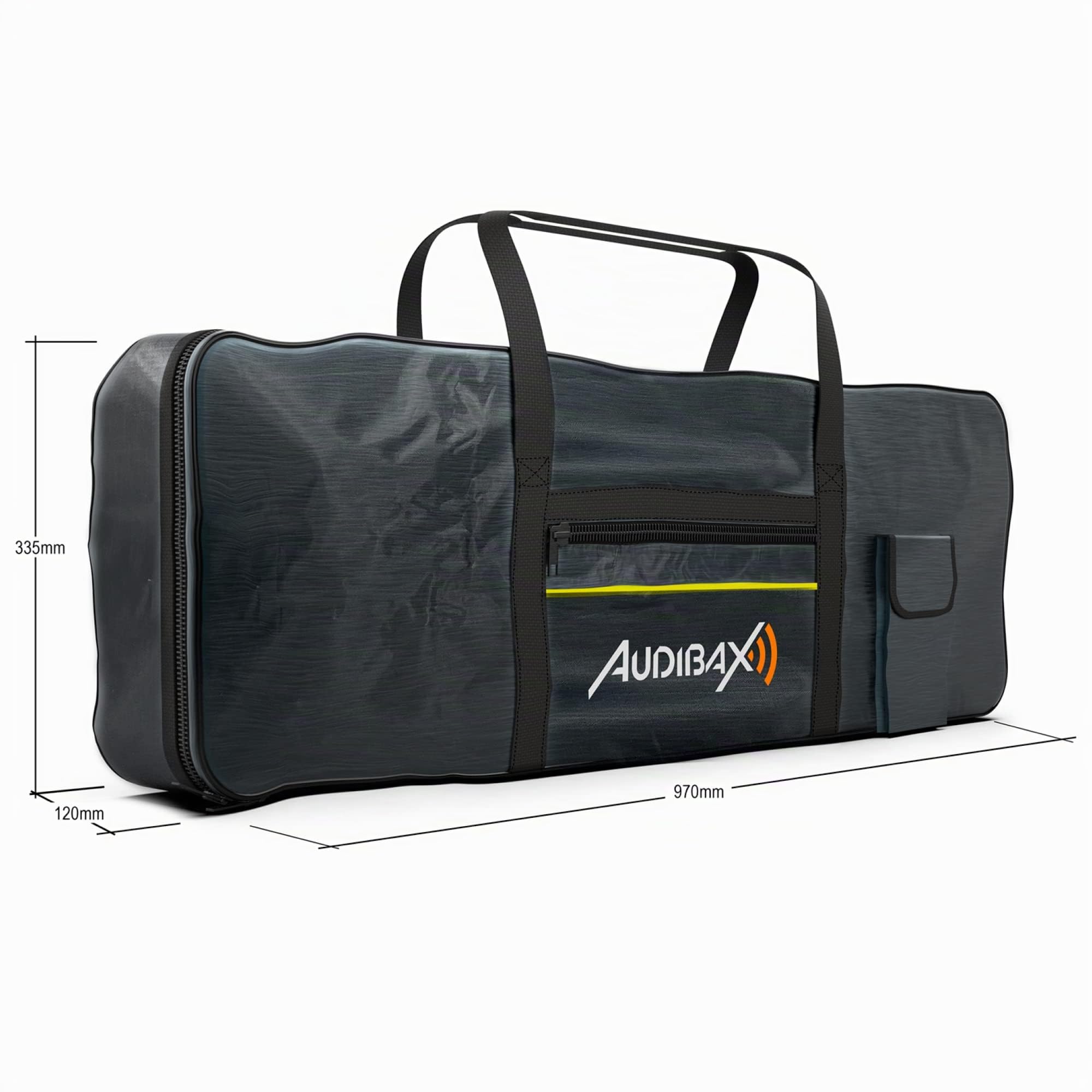 Audibax Onyx Pack Single Soporte de Teclado + Funda Teclado 61 Teclas