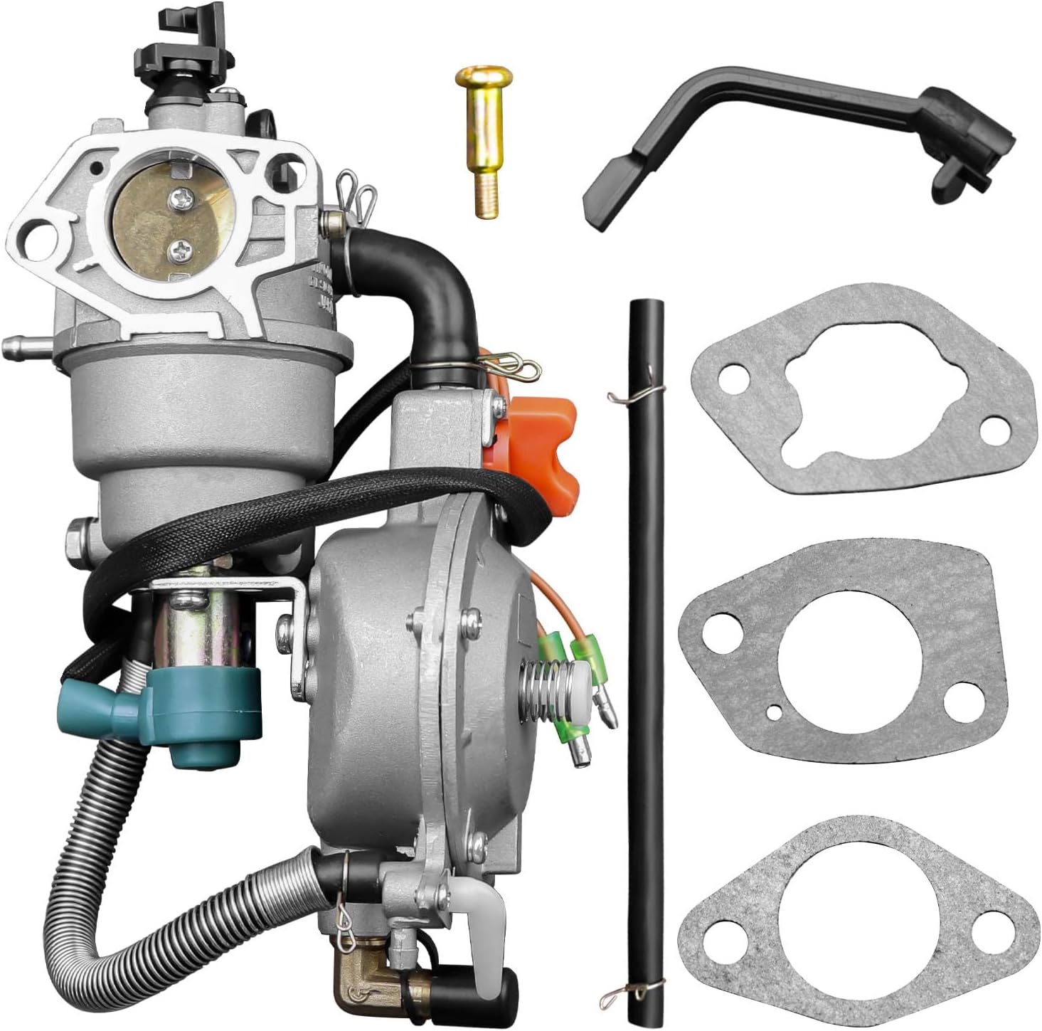 Generator Carburetor Carb Kit Fit for DuroMax XP12000EH XP13000EH Dual Fuel Generator, 1Pc Carburetor with 3Pcs Gaskets