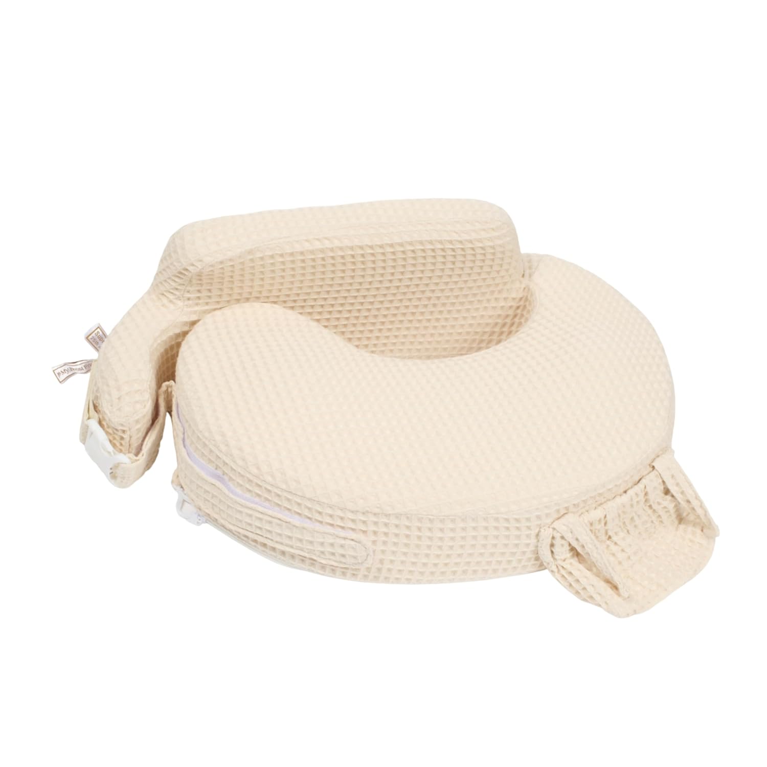 My Brest Friend Super Deluxe Nursing Pillow-Enhanced Comfort & Ergonomic Breastfeeding Pillow for Ultimate Support For Mom & Baby-Adjustable and with Handy Side Pocket,100%Woven Cotton Oatmeal Waffle Oatmeal Waffle Super Deluxe