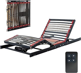 Cosy2Go Lattenrost 80x200cm elektrischer Lattenrost - Kopf- und Fußteil elektrisch verstellbar - ultraflach, faltbar, für Jede Matratze geeignet - passt in jedes Bett - fertig montiert