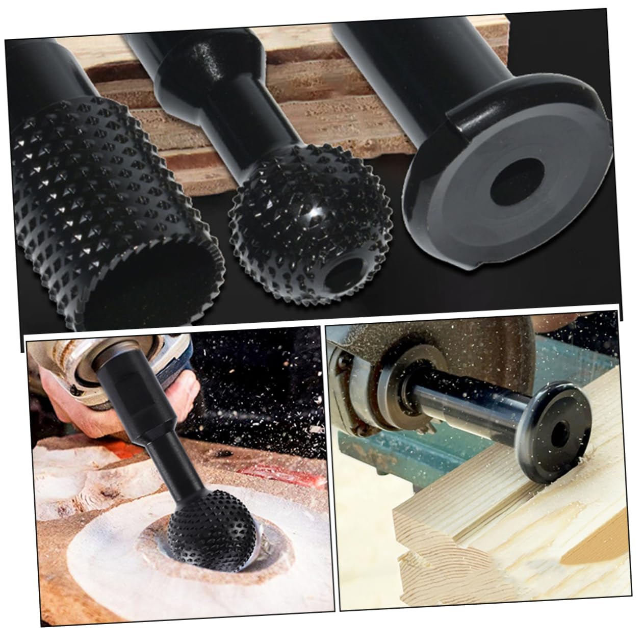 Fresa Rotatoria Diseño de Dientes Inclinados Kit de Accesorios para Amoladora Angular Acero 45 para Carpintería para Proyectos de Madera