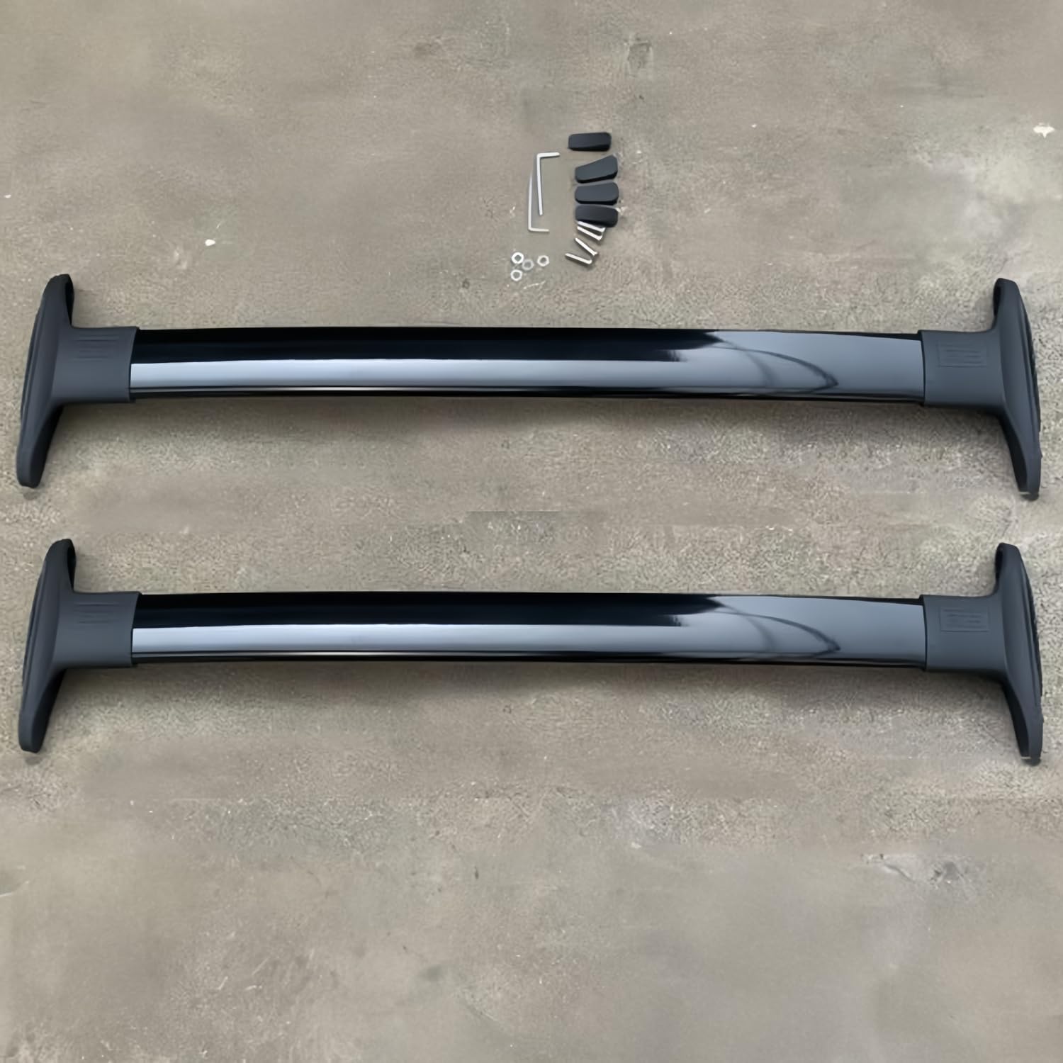 per Ford Ecosport Barre Portatutto, Portapacchi per 2013-2021, per Auto con Guide Portante in Lega di Alluminio 180 kg, con Strumenti di Installazione,2-Black