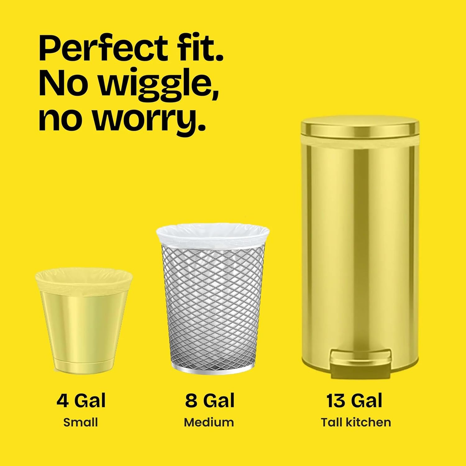 Glad Medium Trash Bags, 8 Gallon, Lemon Fresh Bleach Garbage Bags, Resists Bacterial Odors with Drawstring, 80 Count Lemon Fresh Bleach 80 Count (Pack of 1)