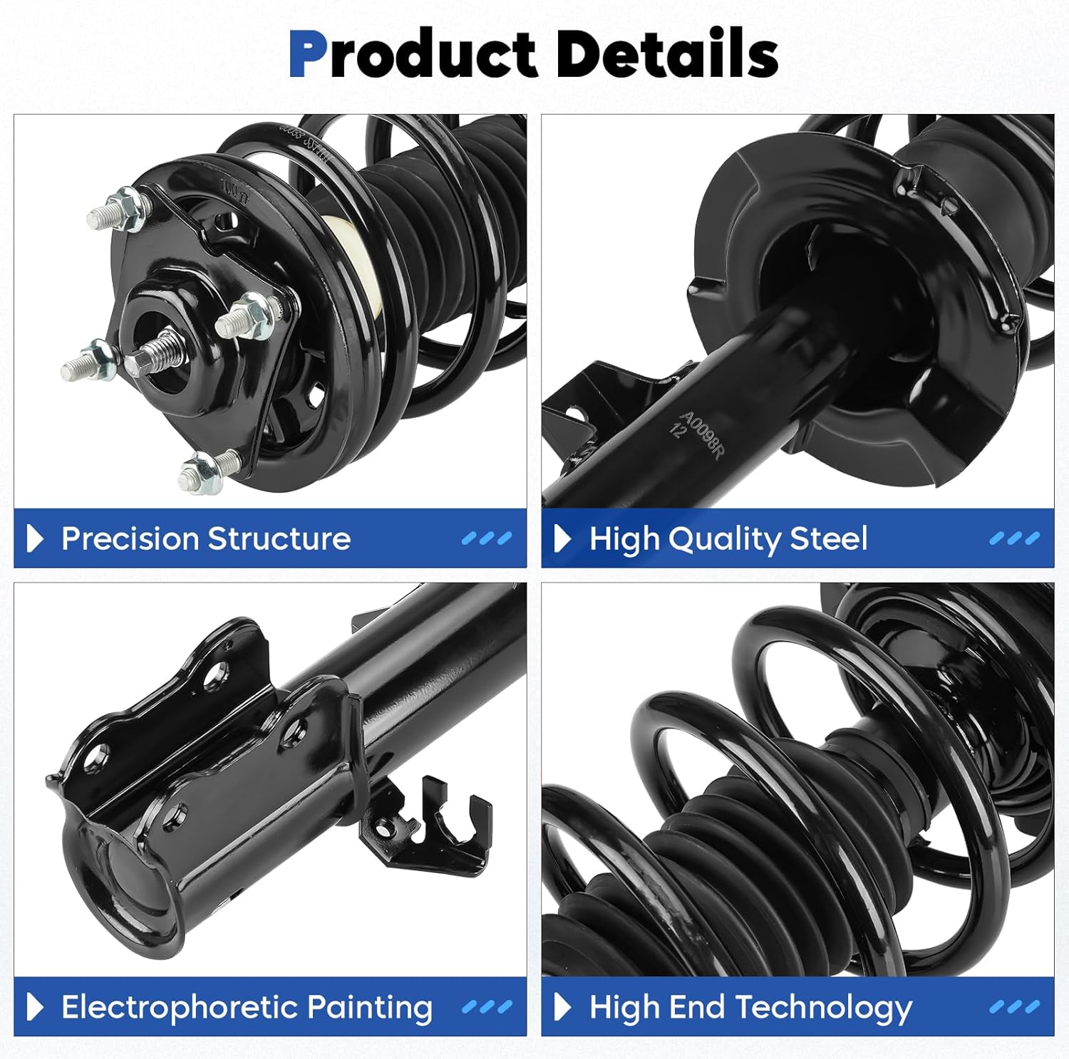 Front Struts Assembly Fit for 2005-2012 Ford Escape, 2005-2011 Mazda Tribute/Mercury Mariner, Shock Absorber & Sway Bars End Links, Replace for 171594 171593