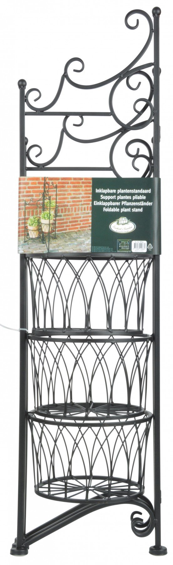 esschert Porte Pots Pliant en Fer forgé 98 cm