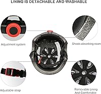 Vista 5 de Casco de bicicleta para niños, cascos de patineta para niños de 2 a 3 a 5 a 8 a 14 años, ajustable, multideporte, bicicleta, patinaje, fútbol