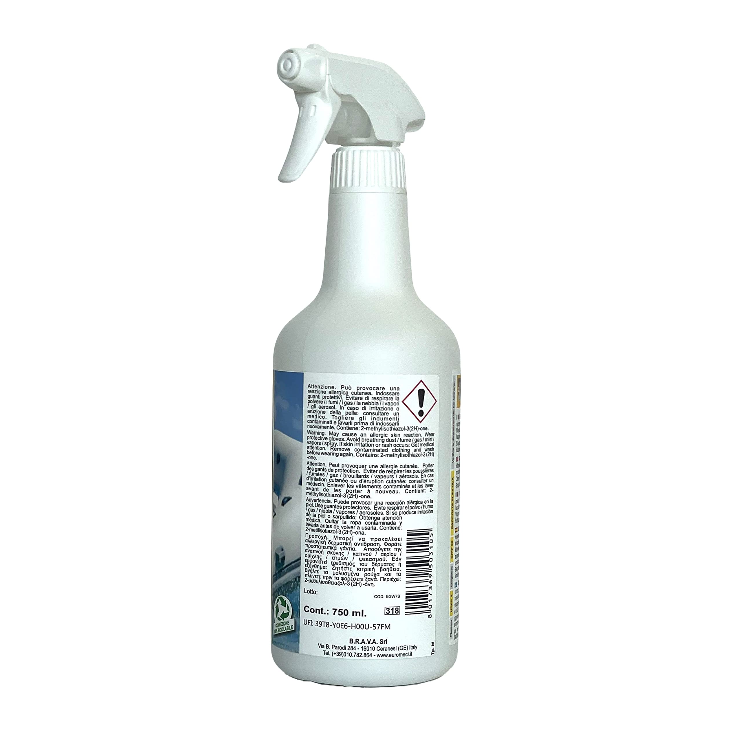 GOMMOWAX Cire à croisillons Nautique, Blanc, 750 ML