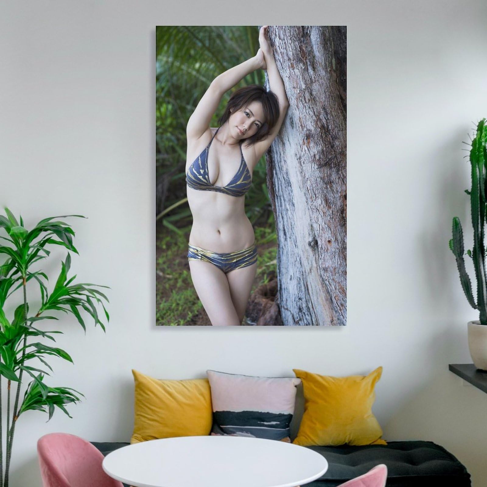 人物画 セクシーガール キャンバス 印刷物 油絵 40×50 120サイズ Amazon.co.jp: 磯山さやか写真集巨乳セクシー水着ポスター (53