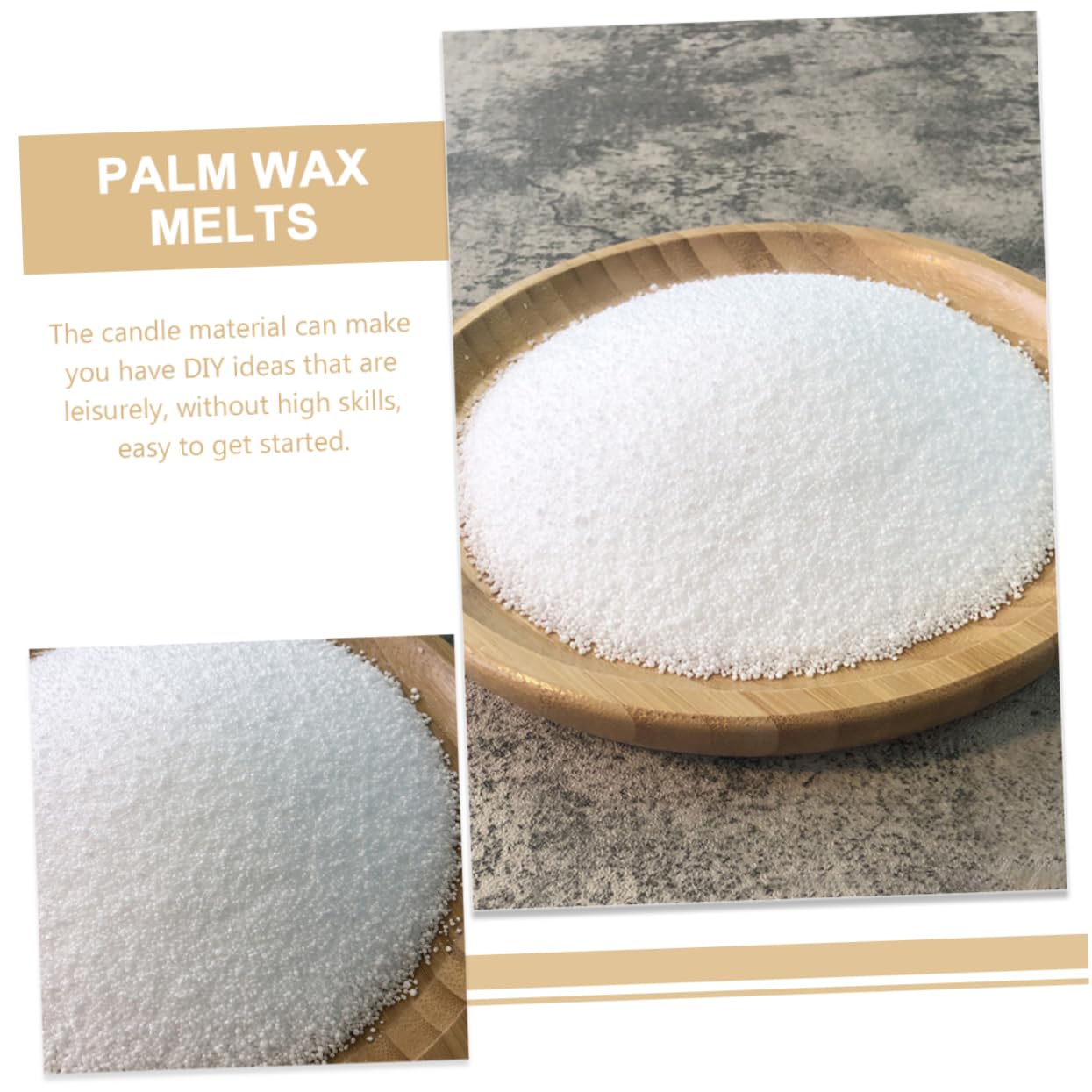 Scaglie di Cera di Palma per Candele Fai, 1 Sacchetto Bianco