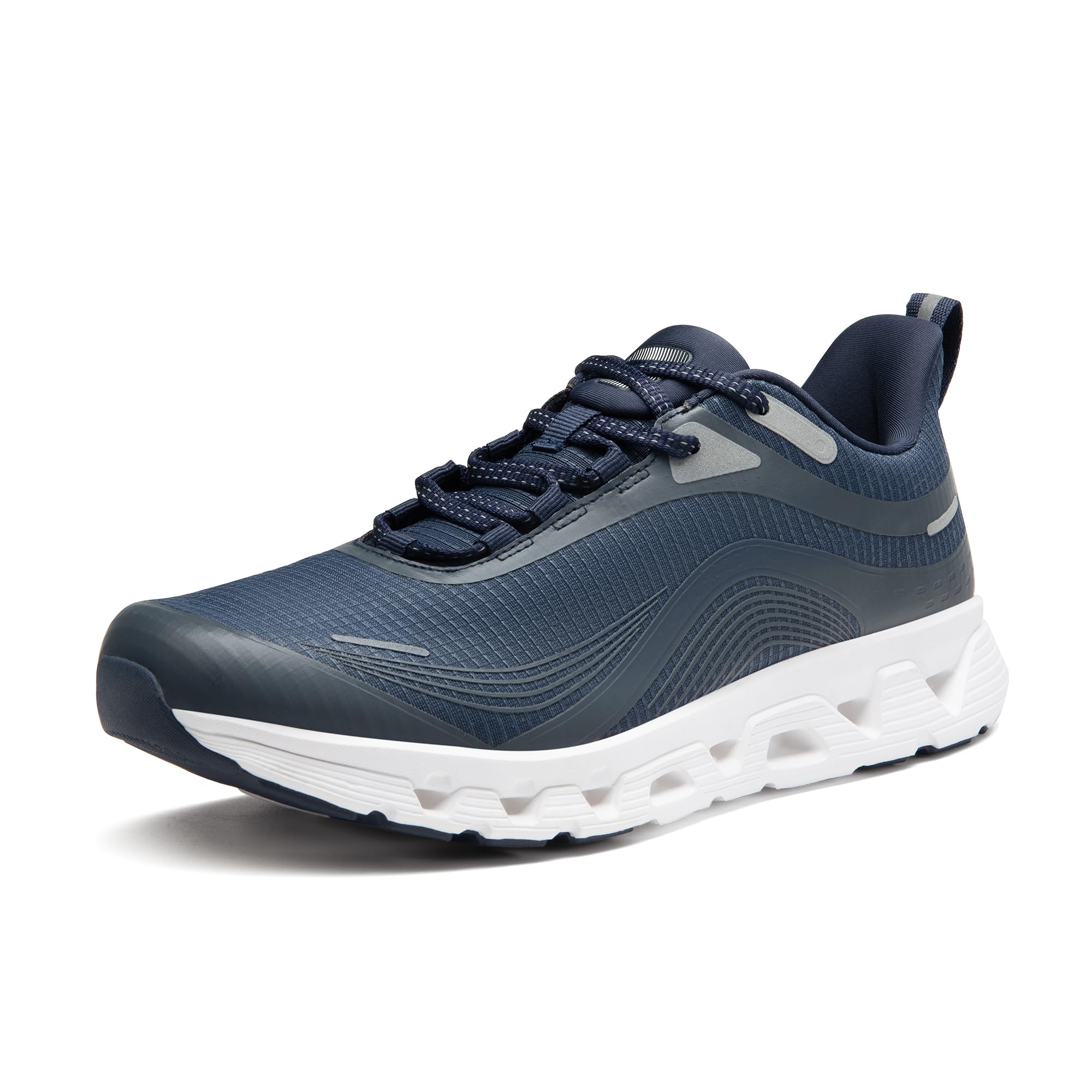 ALLSWIFIT Men's Fashion Sneakers MovePlush Comfortable Athletic Running Tennis Walking Shoes for Gym Workout Travel,Size 13,Navy,SARR010M
