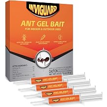 Ant Gel Bait, 4Tubes x 10-Grams, Indoor and Outdoor Use, Killer Gel for Control of Most Major Ant Species, Ready-to-Use Ant Traps for Home & Outdoor