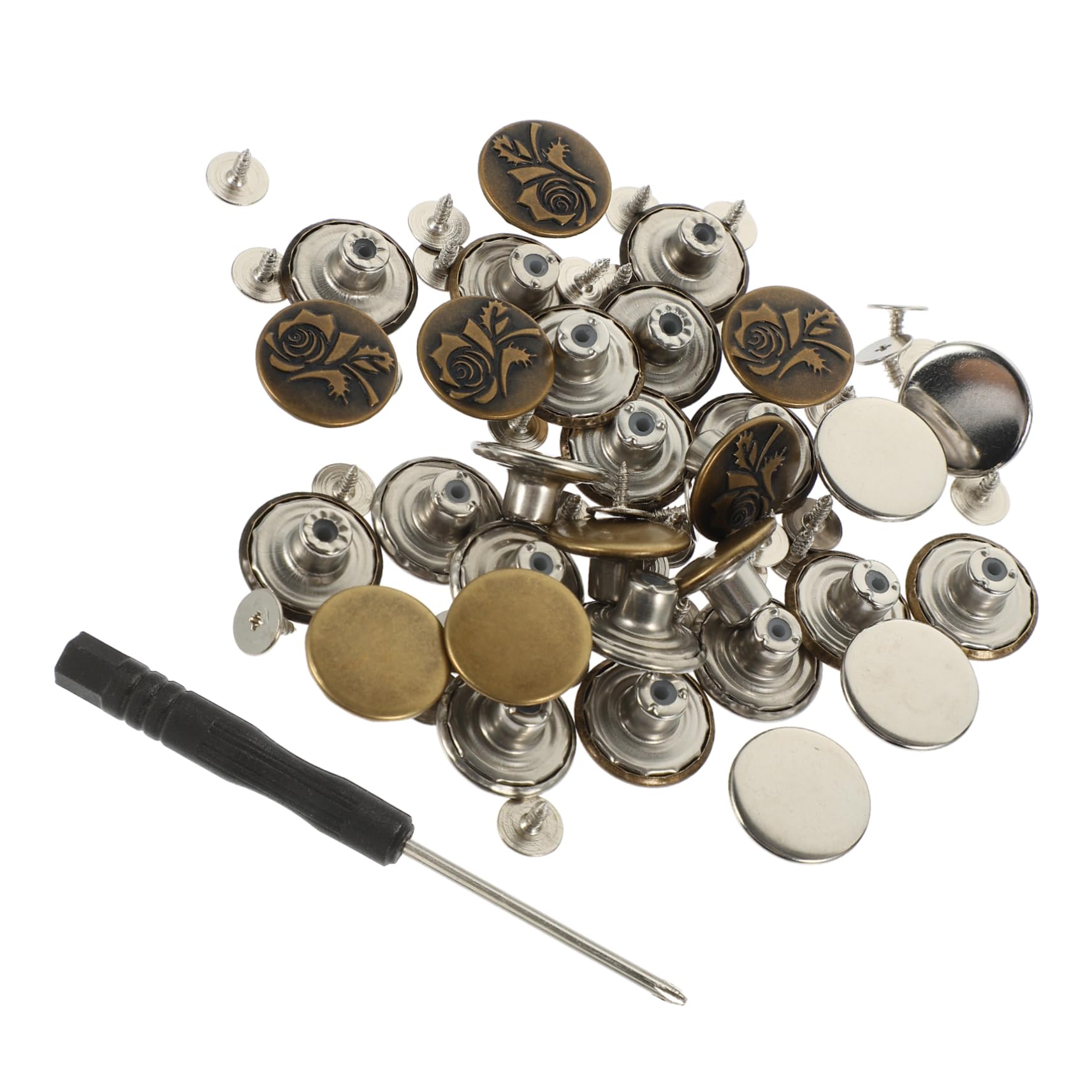 12 Set Fornitura Di Vita Kit Di Rivetti Banda in Vita Clip Di Serraggio Jeans Tenditore Bottoni a Spillo Pulsante Dei Pantaloni a Nastro Bottone Dei Jeans Regolabile Pantalone Lega