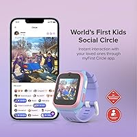 Vista 4 de myFirst Fone S3+ (versión de América del Norte) Reloj inteligente para niñas con datos ilimitados eSIM, rastreador GPS, videollamada de voz, cámara