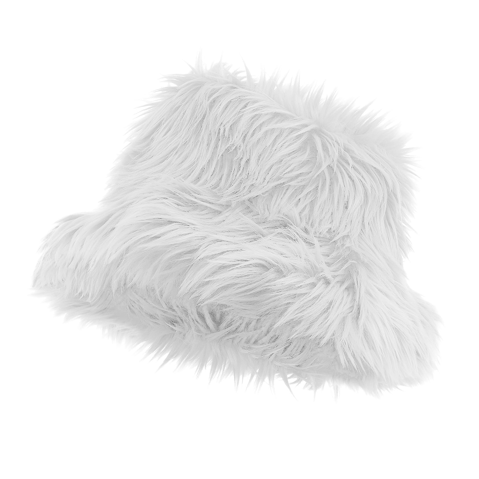 W WIDMANN MILANO Party Fashion 65101 Plush Fishing Hat Unisex - Adult White