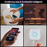 Vista 3 de Philips Hue Essential - Bombilla LED inteligente A19, ambiente blanco y color, base E26, 8.8W, 2200K-6500K, 800 lúmenes, regulable, funciona