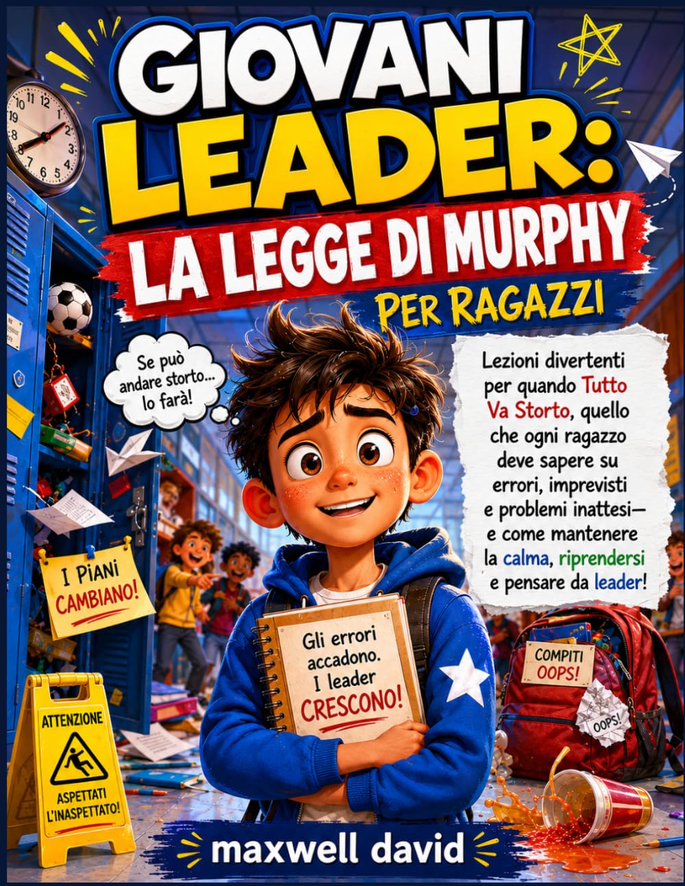 LA LEGGE DI MURPHY PER RAGAZZI: Lezioni divertenti per quando tutto va storto, quello che ogni ragazzo deve sapere su errori, imprevisti e problemi ... la calma, riprendersi e pensare da leader!