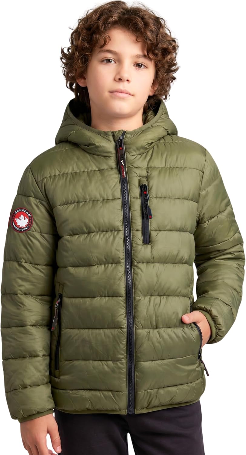 Boys Puffer Jacket - Packable, Lightweight Winter Coat