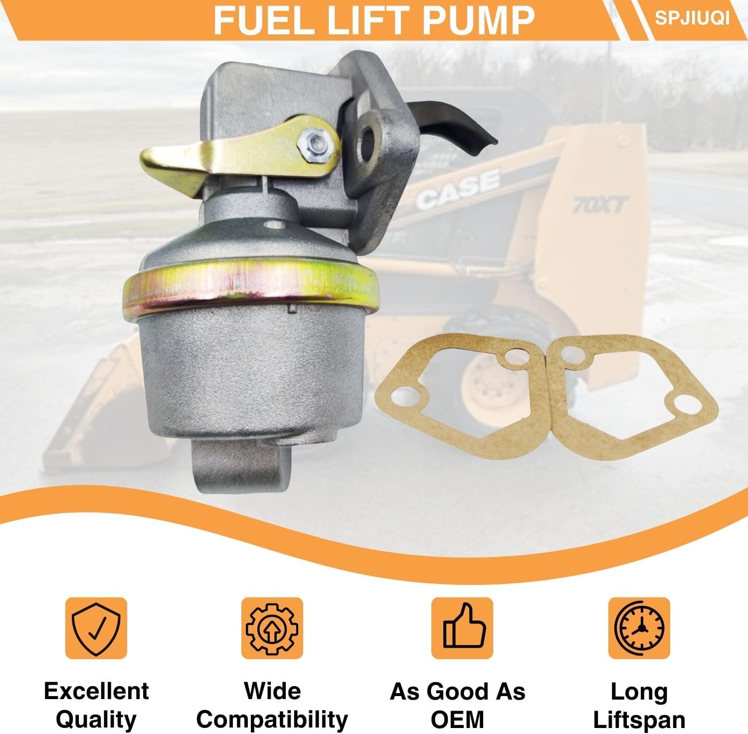Fuel Lift Pump Fits Dodge 5.9L Cummins 4B 4BT 4BTA 6B 6BT 6BTA Case IH 480F 580E 580K 580L 584E 585E 586E 5120 5130 5140 5220 5230 5240 5250 3970880 4983584 3966154 3901425 3904374 3928143