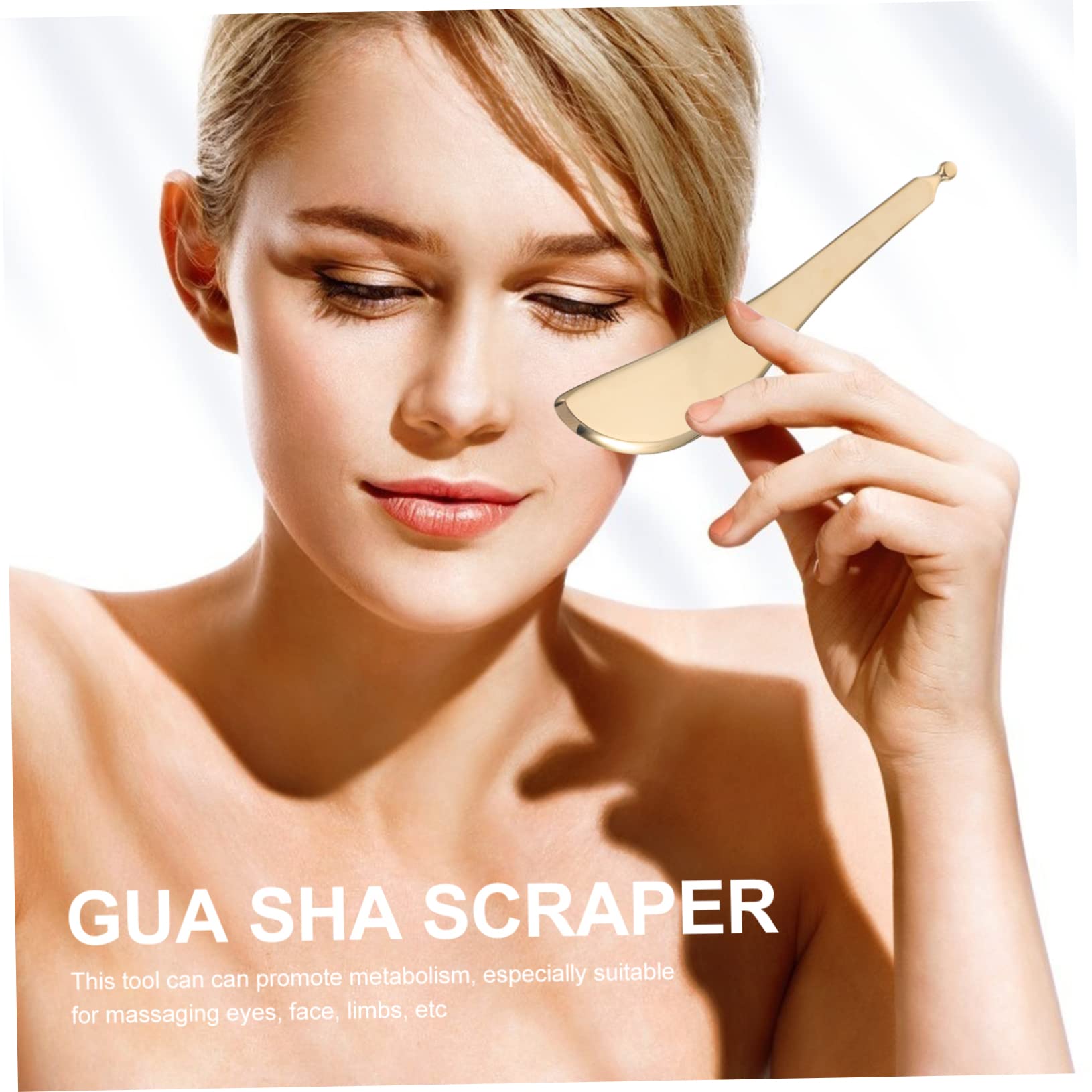 Gatuida 3pezzi Barra Massaggiante Creativa Per Gua Sha Strumento Di Massaggio Per Viso e Occhi Superficie Liscia e Confortevole Accessorio Benessere Per Relax e Rilassamento Muscolare