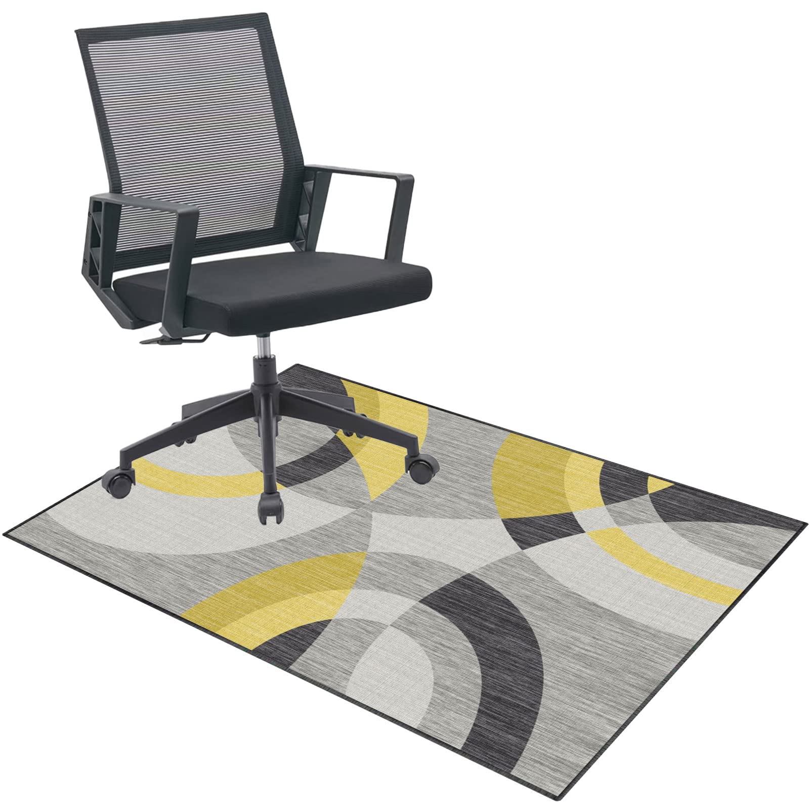 EYZO Chair Mat For Carpeted Floor 80 × 120 cm Office Chair Mat, Gaming Chair Mat, Multi-Purpose Carpet Protector, Desk Chair For Carpeted And Hardwood Floor, Rug Protects Floors Floor Mat