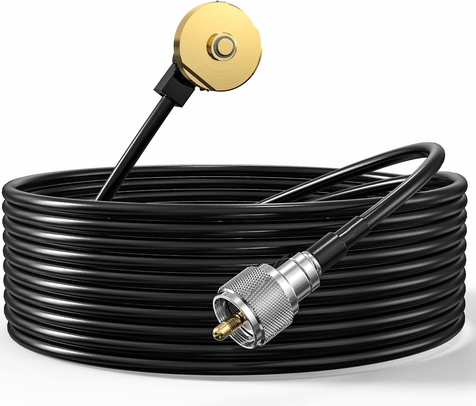Support D'antenne TRAM 1246 NMO Chrome – Montage Sur Coffre – Connecteur UHF