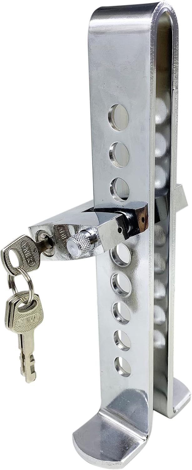 22.5cm Anti-Theft Auto Brake Clutch Lock Stainless Steel Vehicle Security Protection Supplies Car Brake Lock with 3 Keys