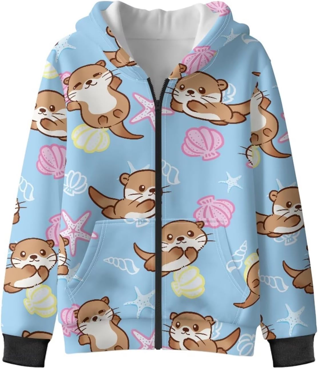 Girl Zip up Hoodie Sweatshirt Soft Fleece Jacket with Pocket for Girls 6-16 Years
