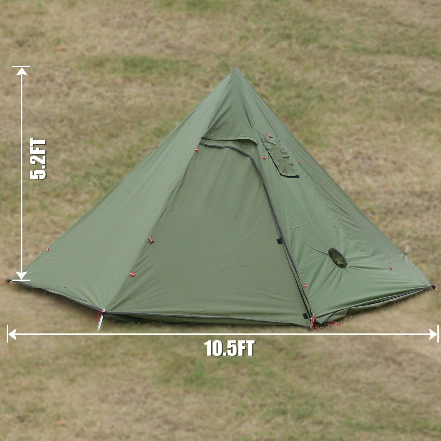 Fltom Camping Hot Tent Ultralight Teepee Tent For 1 2 Person With Flue Pipe Window Includes Stove Jack Amazon Co Uk Sports Outdoors