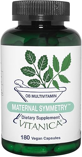 Miniatura 1 de Vitanica Simetría Materna, Vitaminas prenatales y postnatales, VeganaVegetariana, 180 Cápsulas