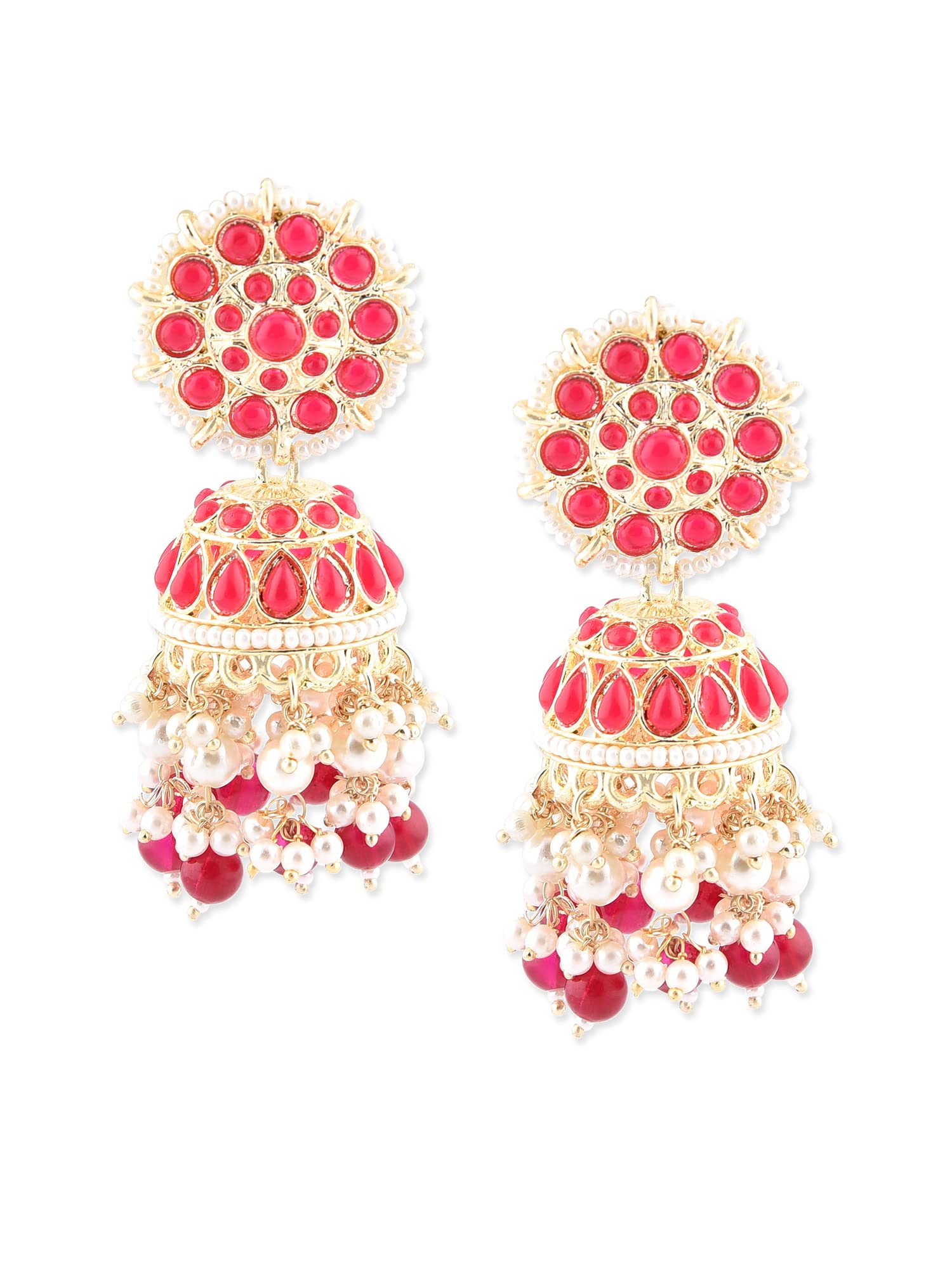 See full amazon price history chart for Zaveri Pearls Pink Stones & Cluster Beads & Pearl Drops Ethnic Jhumki Earring For Women-ZPFK11546 Zaveri Pearls Pink Stones & Cluster Beads & Pearl Drops Ethnic Jhumki Earring For Women-ZPFK11546 (B09NN9SPM5) Amazon Price History, Amazon Price Tracker