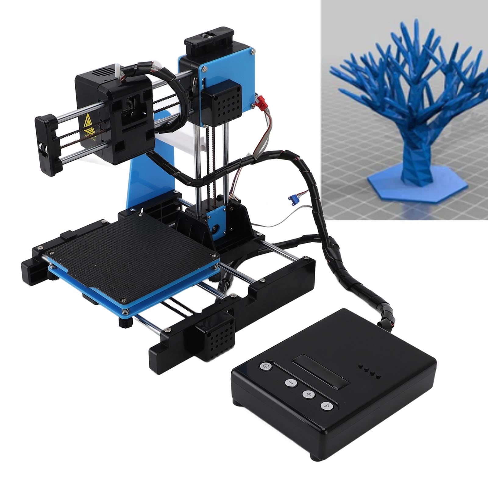 3D Printer for Kids Beginners PLA Filament High Speed 3D Printing Machine for DIY Enthusiasts 100x100x100mm Printing Size (A)